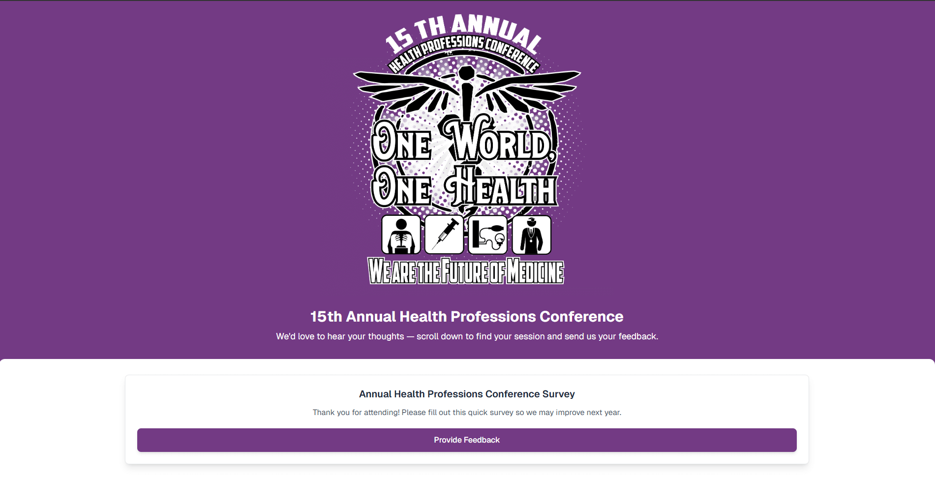 15th Annual Health Professions Conference